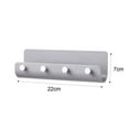 thumbnail image 2 of PENGXIANG Adhesive Hanging Key Holder No Drilling Kitchen Drying Rack for Key Bracelet Phone Mails, 2 of 4