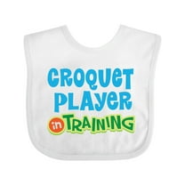 Inktastic Croquet Player in Training Boys or Girls Baby Bib