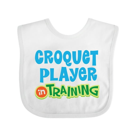 Inktastic Croquet Player in Training Boys or Girls Baby Bib