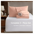 thumbnail image 2 of Twin XL Sheets Set - 3 Piece Twin XL Bed Sheets, Deep Pocket, Hotel Luxury, Extra Soft, Breathable and Cooling, Peach Twin XL Sheet Set, 2 of 9