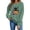 Halloween-357Green, variant on Gamivast Halloween Graphic Pullover Sweatshirts for Women Cute Cat In Pumpkin Print Long Sleeve Fall Tops Lightweight Comfortable Crewneck Casual Novelty Jumper Shirt Green M