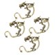thumbnail image 2 of Qarigey 4 unids/set hombres mujeres Retro gótico oreja Clip Wrap Stud pendiente joyería Ropa, zapatos y accesorios Miscelánea Bronce, 2 of 6