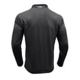 thumbnail image 4 of Lumtrix Men's Long Sleeve Polo Shirts Cotton Slim Fit Solid Tops Casual Summer Button Up Collared Golf Shirt with Pockets Dark Gray XL, 4 of 4