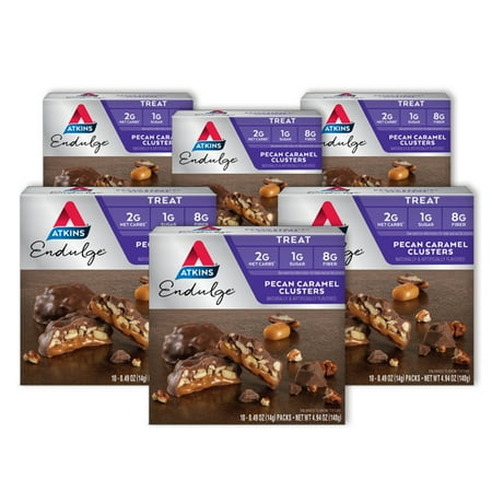 Atkins Endulge Pecan Caramel Clusters, 1oz, 30 Ct (Treat) - Walmart.com