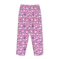 thumbnail image 5 of Goofa Skull Blue Flower Printed Soft Pajama Pants for Women, Wide Leg Comfy Casual Lounge Yoga Pants-X-Large, 5 of 9