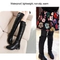 thumbnail image 3 of Boots Children Over-the-knee Rivets Elastic Shoes Aritifical Soft Leather Light Slipproof Rivets Winter Windproof Warm Outdoor Boot 29, 3 of 7