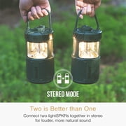 MEE audio lightSPKR Bluetooth Wireless Speaker + Camping Lantern IPX6 Water Resistant (Forest Green)