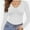 White, variant on Womens Fall Deep V Neck Long Sleeve Shirts Modal Slim Fit Basic Tee Tops 2024