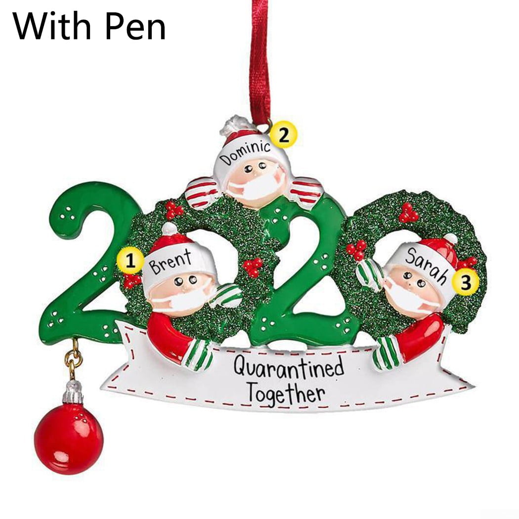 Xmas Christmas Tree Hanging Ornament Ornaments Family Personalised Bauble Decor
