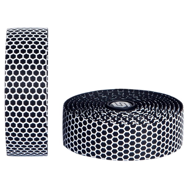 2 cintas antideslizantes para manillar de bicicleta, de silicona transpirable y suave. blanco