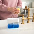 thumbnail image 4 of S&T INC. Countertop Dish Soap Pump Dispenser and Sponge Caddy for Kitchen Sink, Matte White (329301), 4 of 6