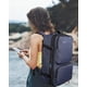 thumbnail image 4 of Vancropak Mochila de Viaje 10 kg Avi&oacute;n Antirrobo, Equipaje Grande Maleta Mano, Expandible Viral con 3 Cubos Embalaje, Impermeable para Senderismo, Universitaria Hombre y Mujer, Azul, Ligera, 4 of 9