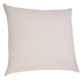 thumbnail image 3 of Laddha Home Designs Handwoven Striped Embroidered Cotton Throw Pillow Cover - 20" - Beige and White, 3 of 7