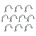 thumbnail image 1 of Paquete de 10 abrazaderas de tubo de 1-1/2 pulgadas, soportes de abrazadera de conducto de 2 agujeros, clips de soporte para cables y accesorios de tubo, gris, 1 of 6