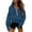 Blue, variant on hotojiny Crop Hoodie Sweatshirt for Women Half Zip Long Sleeve Loose Pullover Tops Fall Winter Fashion Clothes
