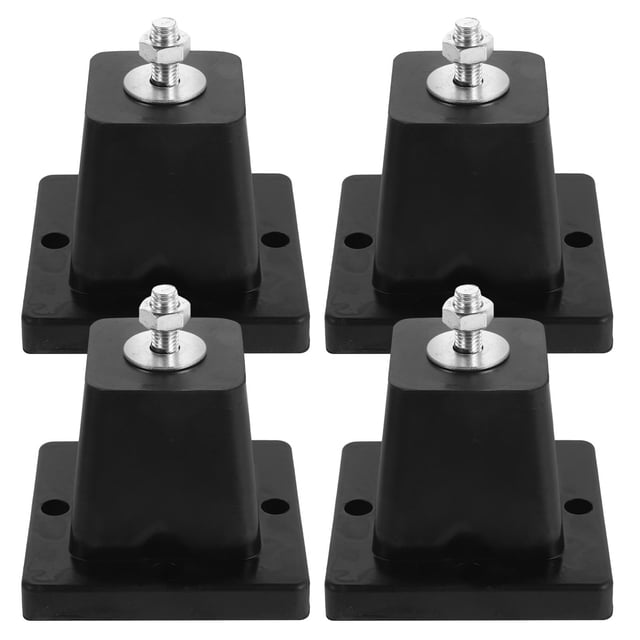 IDEANATEGRATE 4pcs Anti Vibration Isolation Rubber Pads for Air Conditioning Homeowners Outdoor