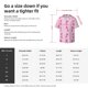 thumbnail image 5 of Fotbe Pink Scarf Snowman Camisa Estampada de Manga Corta para Hombre, Casual de Verano, Estilo Playero, Sin Arrugas-Small, 5 of 5