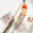 thumbnail image 4 of Wine Bottles & Glasses Dish Cloth. Set of 2., 4 of 4