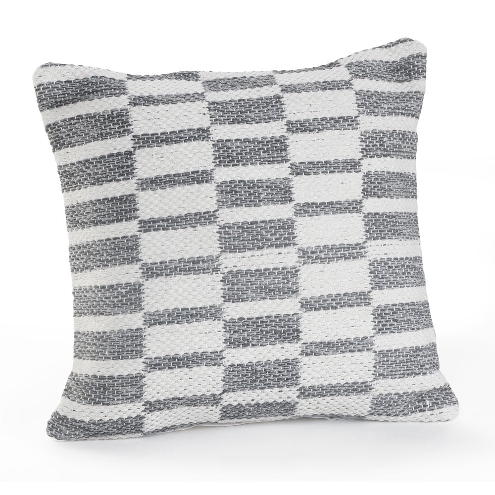 LR Home Farah Set of 2 Striped 18" x 18" Cotton Adult Decorative Throw Pillows