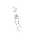 thumbnail image 2 of Murdock, Ramona 23x32 White Modern Wood Framed Museum Art Print Titled - Hiding Faces III, 2 of 4