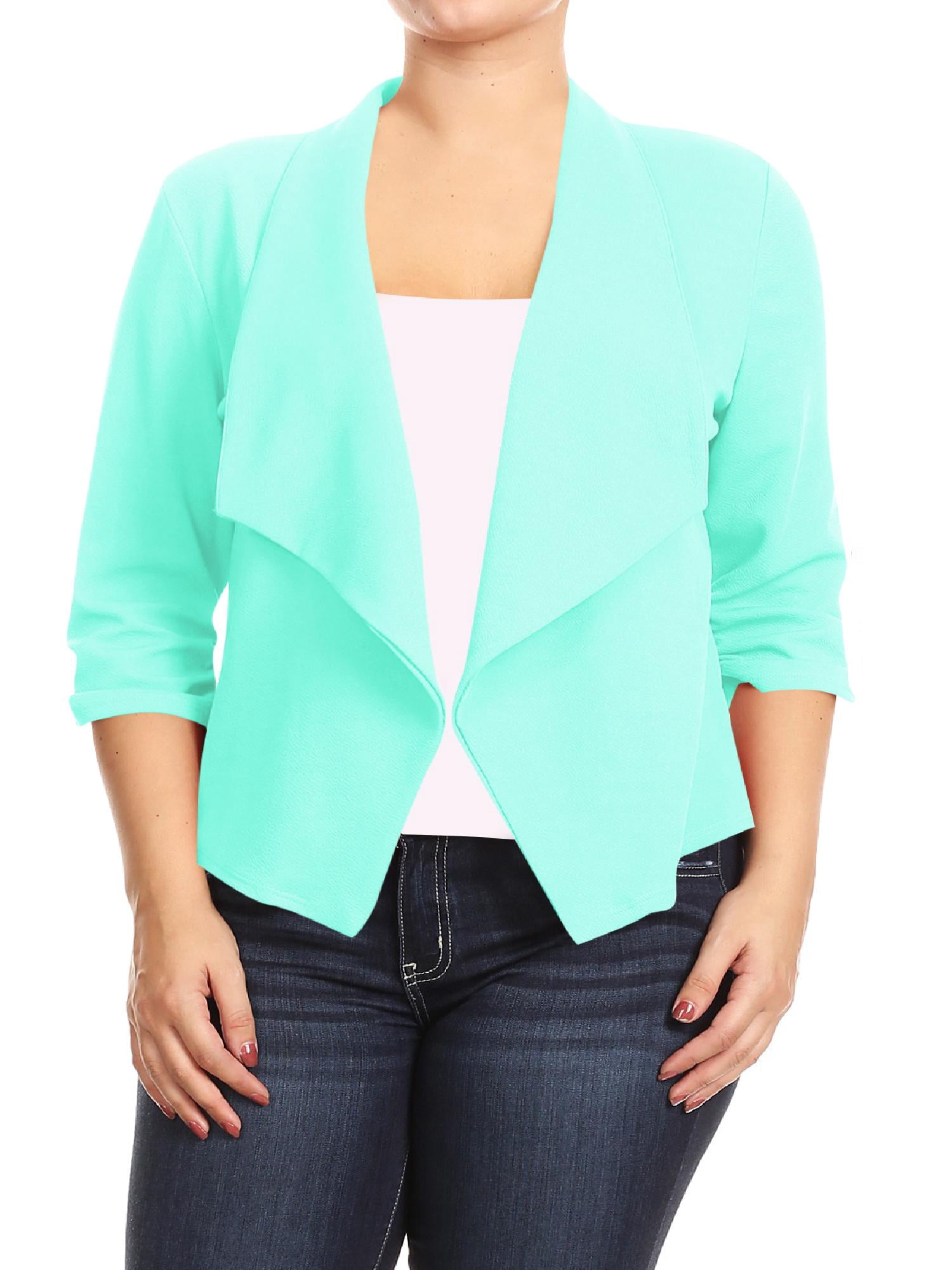 plus size lightweight blazer