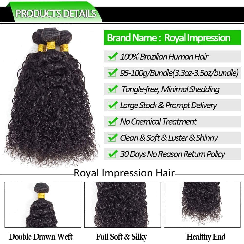 Ustar Jerry Curly Bundles Human Hair 10 inch Brazilian 100% Unprocessed Virgin Human Hair Double Weft Deep Curly Weave Natural Black