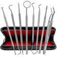 thumbnail image 1 of 8-piece Set Dental Care Set - Stainless Steel Dentist Instruments - Dental Tools, 1 of 4