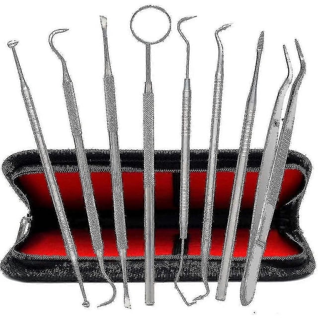 8-piece Set Dental Care Set - Stainless Steel Dentist Instruments - Dental Tools