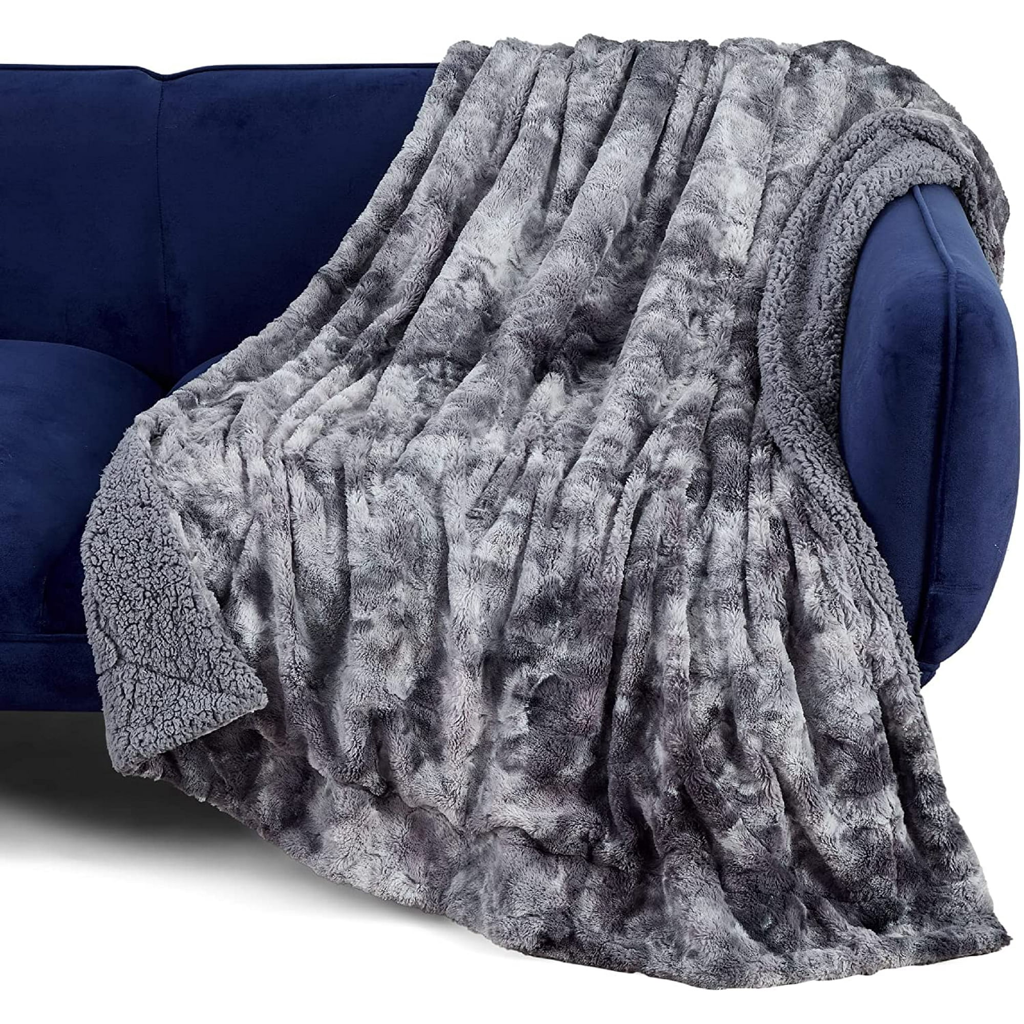 Fluffy couch throw sale