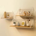 thumbnail image 4 of ERDOUY nail board rack set, metal bracket, display wall organizer, office garage workbench storage tray (white, style 4), 4 of 4