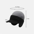 thumbnail image 7 of Windproof Thermal Cap with Visor, Mens Winter Knitted Beanie with Brim & Ear Flaps, Soft Warm Fleece Lined Hat for Skiing Hiking and Cold Weather, 7 of 7