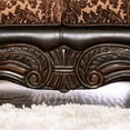 thumbnail image 4 of Majestic Royal 2 Piece Sofa Set Living Room Furniture Formal Traditional Sofa Loveseat Pillows Brown Chenille Fabric USA, 4 of 4