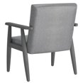 thumbnail image 3 of Chaise d’appoint de mi-siècle moderne en tissu, beige, 3 of 7