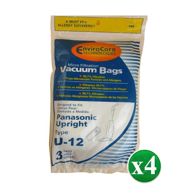 Upright Vacuum Allergy Bags Quiet Force 