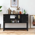 thumbnail image 3 of Costway Console Table Sideboard Buffet TV Stand w/ Storage Cabinets & Bottom Shelf Black, 3 of 11