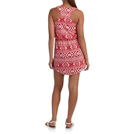 No Boundaries Juniors Racerback Tank Knee Length Dress