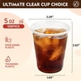 thumbnail image 2 of 5 oz Plastic Cups, 500 Pack - Clear Disposable Drinking Water Cups for Cold Beverages, Ideal for Party, 2 of 8