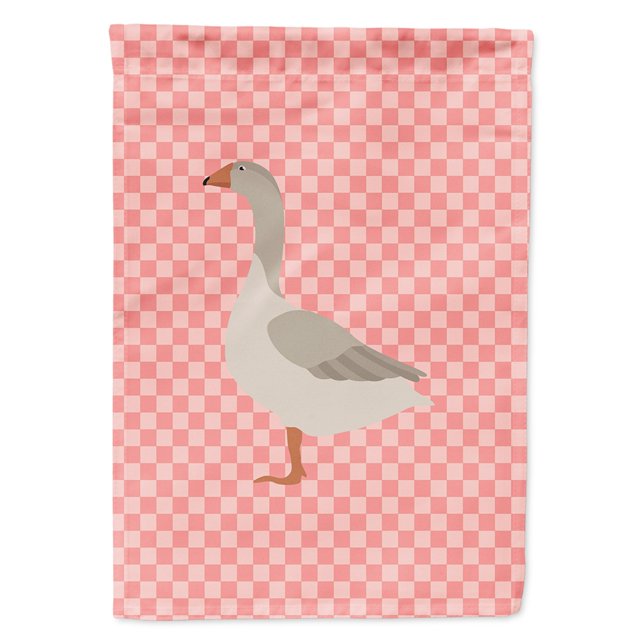 "Treasures BB7894CHF Steinbacher Pink Check Canvas House Flag, tamaño, multicolor" Caroline's Treasures BB7894CHF