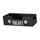 thumbnail image 3 of Contenedor de golosinas para perros para encimera de cocina, accesorios resistentes para mascotas, madera compacta Negro, 3 of 9