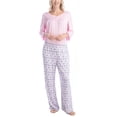 thumbnail image 5 of Goodnight Kiss Twilight Tales Dream Knit 3/4 Sleeve and Pants Pajama Set, Pnk/Geo Dot, L, 5 of 7
