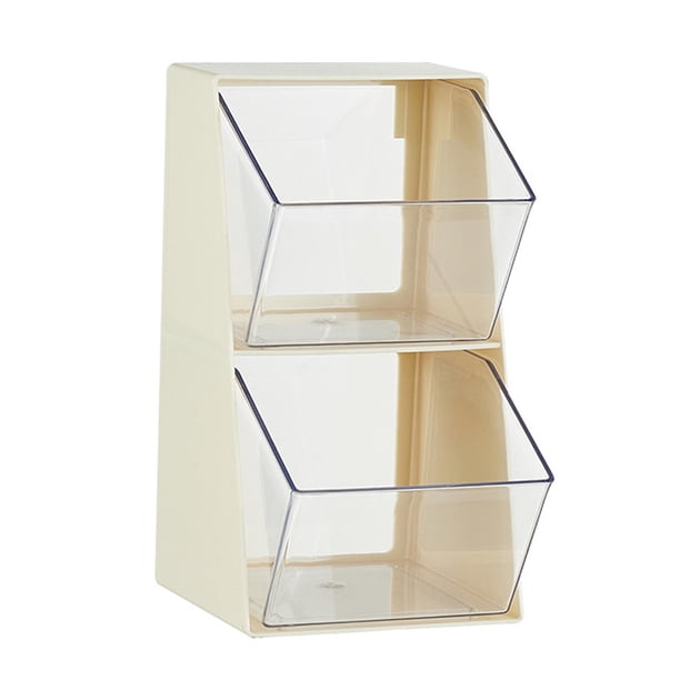 Contenedores para guardar té, bote para té, café y azúcar, práctico organizador para cajas de té. Blanco