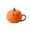 L, variant on Thanksgiving Day Cute Ceramic Pumpkin Tableware Household Pumpkin Bowl With Lid Microwaveable Halloween Pumpkin Bowl