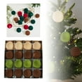 thumbnail image 1 of TIELUTT Flocked Christmas Christmas Tree Hanging Decorations Christmas Hanging Scene Christmas Decorations Sky Color Stain Glass round Stained Glass Window Rocks Decorations Easter Eggs, 1 of 7