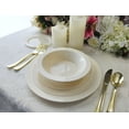 thumbnail image 6 of " OCCASIONS " 40 Plates Pack, Heavyweight Disposable Wedding Party Plastic Plates (10.5'' Dinner Plate, Plain Ivory), 6 of 6