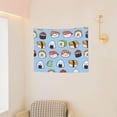 thumbnail image 3 of Hirioo Kawaii Sushi Print Tapestry Lightweight Fabric for Bedroom Aesthetic Home Wall Dorm Décor Living Room Decor 29x37 Inch, 3 of 8