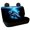 Turtle, variant on CHAQLIN Blue Flaming Skull Pattern Rear Bench Cushion Covers for SUV, Set of 2 Dustproof Car Seat Cover Non-Slip Stretch Car Back Seat Covers