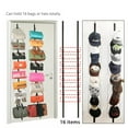 thumbnail image 2 of SJPACK Upgraded Baseball Cap Hat Rack ,Multifunctional Wall Door Hanger Holder Storage Organizer 16 Hooks,Space Saving for Door, Bedroom, Closet, 2 of 8