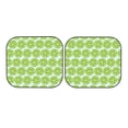 thumbnail image 3 of Uemuo Green Lemon Slices Printed 2 PCS Car Windshield Sun Shade, Auto Sun Heat and UV Rays Blocker, Foldable Automotive Front Window Sunshade Protector, 3 of 7