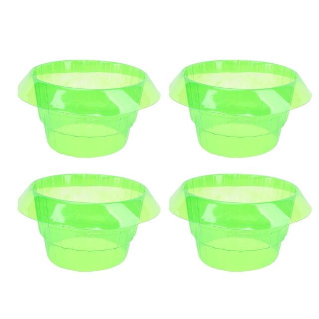 Collares de beno, cuello de jardín de forma fácil de usar protector 10pcs fuerte adaptabiliDad verde transparente para Uso Comercial doméstico