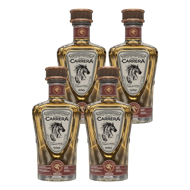 Pack de 4 Tequila Carrera Añejo 750 ml